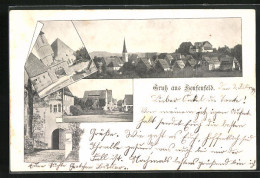 AK Henfenfeld, Kirche, Stadtthor, Strassenpartie, Gesamtansicht  - Other & Unclassified