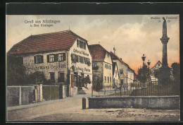 AK Nüdlingen /Bad Kissingen, Gemischwaren-Geschäft Am Mariendenkmal 1866  - Bad Kissingen