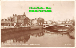 R451212 Warrington. Bridge Over River Mersey. Valentine. RP. 1954 - World