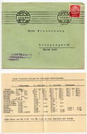 Germany 1936 Cover W/ Letter & Price List; Leipzig - Herbert Heinrich, Rauchwaren-Commission; 12pf. Hindenburg - Lettres & Documents