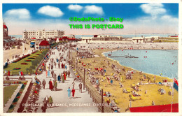 R451092 Morecambe Central. Promenade And Sands. Valentine. De Luxe Colour. 1955 - World