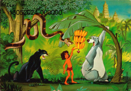 WALT DISNEY Production. Cpm.   - MOWGLY Dans Le Livre De La Jungle. (scans Recto-verso) - Andere & Zonder Classificatie