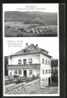 AK Breitenbrunn / Wunsiedel, Gasthof - Pension Barthmannsruh, Am Fusse Der Luisenburg  - Wunsiedel