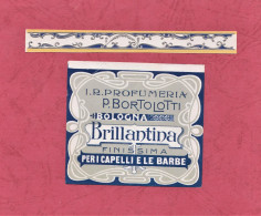 Etiquettes Parfume, Parfume Label, Etichette Profumeria Pietro Bortolotti-Brillantina Finissima - Etiketten