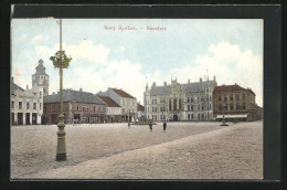 AK Nový Bydzov, Geschäfte Am Hauptplatz  - Tschechische Republik