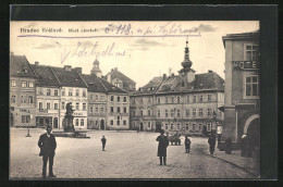 AK Königgrätz / Hradec Kralove, Brunnen Am Marktplatz  - Tchéquie