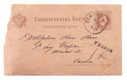 ÖSTERREICH // CORRESPONDEZ-KARTE // 1877 - Autres & Non Classés