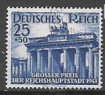 GERMANIA REICH TERZO REICH 1941  GRAN PREMIO DI BERLINO  UNIF. 727 USATO  VF - Oblitérés