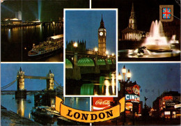 16-5-2024 (5 Z 20) UK (posted To Australia 1990) - London At Night - Autres & Non Classés