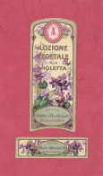 Etiquettes Parfume, Parfume Label, Etichette Profumeria Pietro Bortolotti-Lozione Vegetale Alla Violetta. 129x 54mm- - Etiquettes