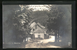 AK Moldau, Ortspartie Mit Fischerhaus  - Czech Republic