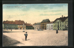 AK Görkau, Marktplatz Mit Brunnen  - Czech Republic