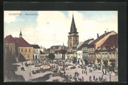 AK Komotau / Chomutov, Marktplatz  - Tchéquie