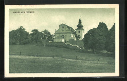 AK Quinau, Freitreppe Zur Kirche Hinauf  - Tchéquie