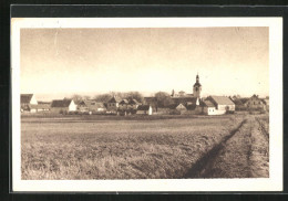 AK Libesice U Zatce, Panorama Mit Kirche  - Tchéquie