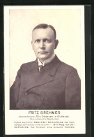 AK Portrait Von Schriftsteller Fritz Brehmer  - Ecrivains