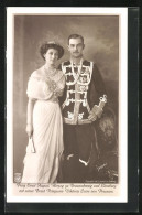 AK Ernst August Herzog Von Braunschweig Mit Prinzessin Victoria Luise V. Preussen  - Familles Royales