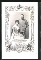 AK Vermählungsfeier Prinzessin Mathilde Von Bayern Mit Prinz Ludwig Von Sachsen-Coburg-Gotha 1900  - Familles Royales