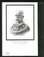 Cartolina König Umberto I. Von Italien, 1844-1900  - Familias Reales