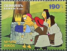 ARMENIA - 2021 - STAMP MNH ** - Armenian Cartoons. Kikos - Armenien