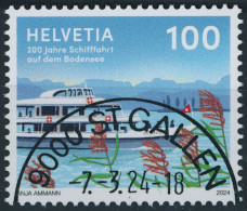 Suisse - 2024 - Schifffahrt Bodensee - Ersttag Stempel ET - Gebruikt