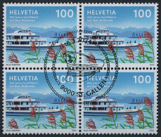 Suisse - 2024 - Schifffahrt Bodensee - Viererblock - Sonderstempel - Usados