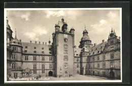 AK Aschaffenburg A. M., Schlosshof  - Aschaffenburg