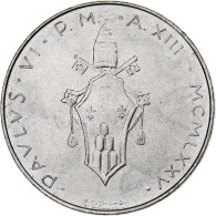 Vatican, Paul VI, 100 Lire, 1975 (Anno XIII), Rome, Acier Inoxydable, SPL+ - Vaticano (Ciudad Del)