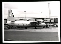 Fotografie Flugzeug Fokker 27, Passagierflugzeug Schulterdecker  - Aviation