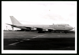 Fotografie Flugzeug Boeing 747 Jumbojet, Passagierflugzeug National Airlines, Kennung N358AS  - Luftfahrt