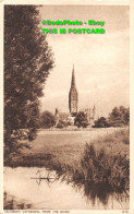 R451496 Salisbury Cathedral From The River. Photo Precision. English Series. 195 - Monde