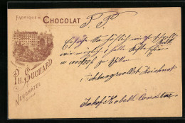 Vorläufer-Lithographie Neuchatel, 1893, Fabrique De Chocolat Suchard No. 3  - Landbouw