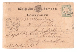 KÖNIGREICH BAYERN // POSTKARTE // 1879 - Other & Unclassified