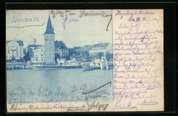 AK Lindau, Uferpartie Mit Dampfer  - Lindau A. Bodensee