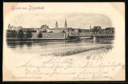 AK Ingolstadt, Uferpartie Mit Brücke  - Ingolstadt