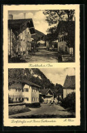 AK Fischbach Am Inn, Dorfstrasse Mit Ruine Falkenstein  - Sonstige & Ohne Zuordnung