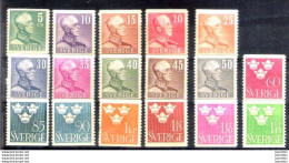 P247  Sweden - Suede Yv 259 à 272 Sans Gomme - No Gum - 3,75 (25) - Unused Stamps