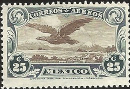 RJ) 1928 MEXICO, EAGLE FLYING OVER MOUNTAINS, SCOTT C4, MNH - Messico