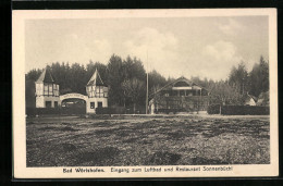 AK Bad Wörishofen, Eingang Zum Luftbad Und Restaurant Sonnebüchl  - Bad Woerishofen