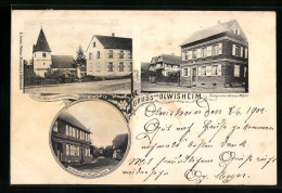 CPA Olwisheim, Gasthaus Zum Pflug, Postagentur Georg Meyer  - Other & Unclassified