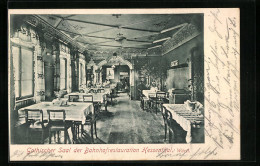 AK Hessental /Württ., Bahnhofsrestaurant, Gothischer Saal, Innenansicht  - Sonstige & Ohne Zuordnung