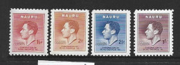 Nauru 1937 KGVI Coronation Set Of 4 MNH - Nauru