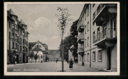 AK Rastatt, Partie Der Bahnhofstrasse  - Rastatt