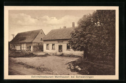 AK Mühlhausen B. Schwenningen, Bahnhofrestaurant Im Sommer  - Other & Unclassified