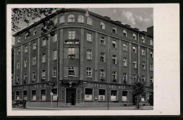 AK Augsburg, Restaurant U. Bierhallen Bayerischer Hof, Bahnhofstrasse  - Hof