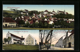 AK Oberelchingen, Klosterbrauerei Von J. Eisenlauer, Klosterkirche Mit Pfarrhof  - Sonstige & Ohne Zuordnung