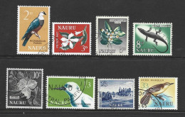 Nauru 1963 - 1965 Definitives Set Of 8 FU - Nauru