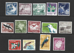 Nauru 1966 Decimal Definitives Set Of 14 FU - Nauru