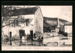 CPA Vernon, Inondations De 1910, Rue Augereau à Vernonnet, Vue De La Rue Bei Inondation  - Vernon
