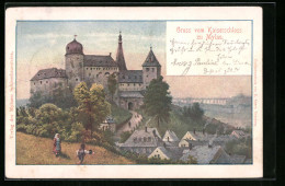 AK Mylau, Blick Auf Das Kaiserschloss  - Mylau